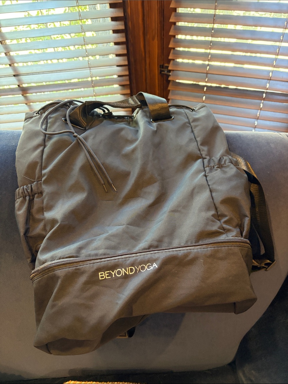 Beyond Yoga Black Duffel Backpack - Men’s Gym & Travel Bag